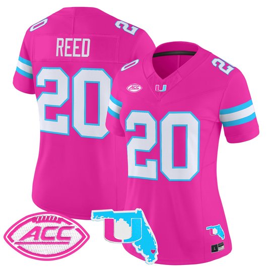 Women's Miami Hurricanes Vice City Vapor Limited Jersey - All Stitched