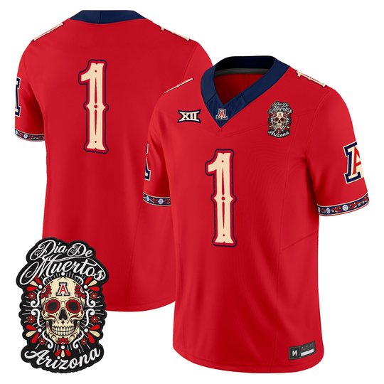 Men's Arizona Wildcats Día de los Muertos Vapor Limited Jersey - All Stitched