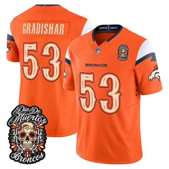 Men's Denver Broncos Día de los Muertos Vapor Limited Jersey - All Stitched