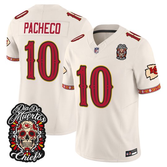 Men's Kansas City Chiefs Día de los Muertos Vapor Limited Jersey - All Stitched