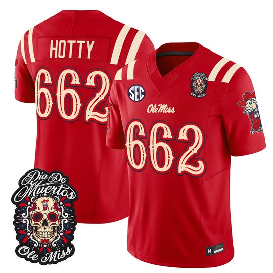 Men's Ole Miss Rebels Día de los Muertos Vapor Limited Jersey - All Stitched