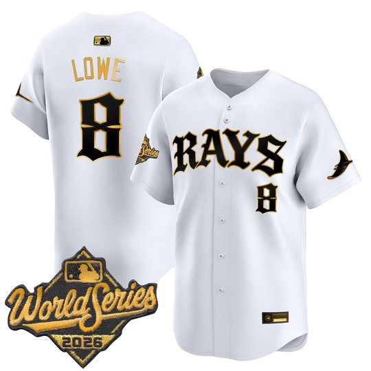 Men's Tampa Bay Rays 2026 World Series Vapor Premier Limited Jersey - Old English Edition - All Stitched