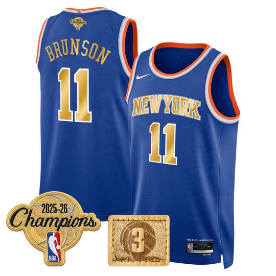 Men's New York Knicks 2026 Champions Edition Swingman Jersey - All Stitched