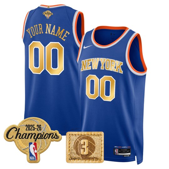 New York Knicks 2026 Champions Edition Custom Swingman Jersey - All Stitched