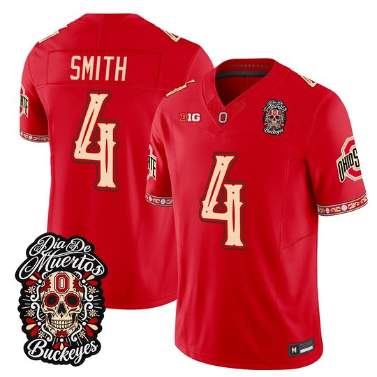 Men's Ohio State Buckeyes Día de los Muertos Vapor Limited Jersey - All Stitched