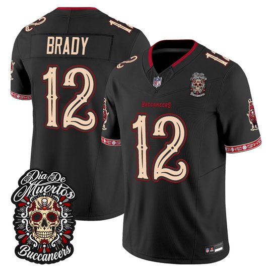 Men's Tampa Bay Buccaneers Día de los Muertos Vapor Limited Jersey - All Stitched