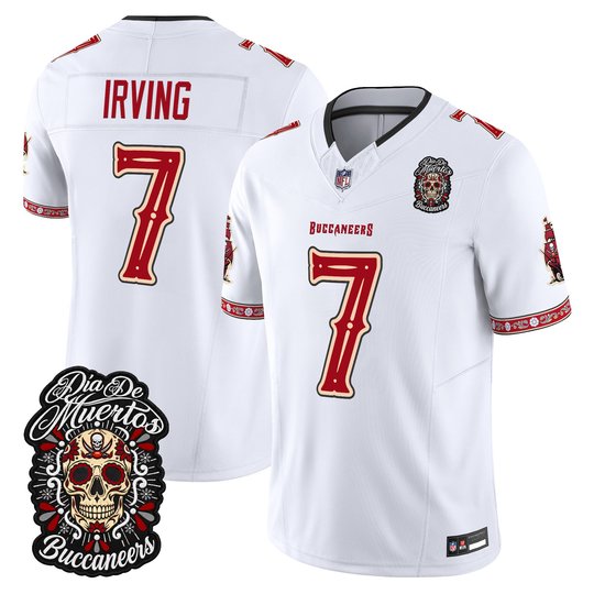 Men's Tampa Bay Buccaneers Día de los Muertos Vapor Limited Jersey - All Stitched