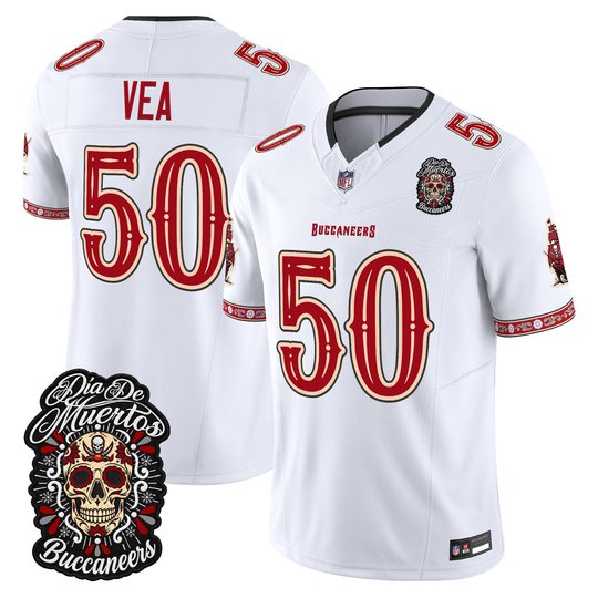 Men's Tampa Bay Buccaneers Día de los Muertos Vapor Limited Jersey - All Stitched