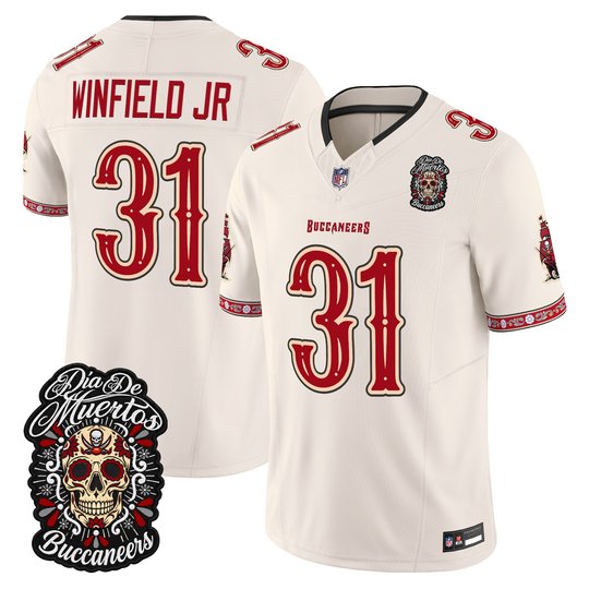 Men's Tampa Bay Buccaneers Día de los Muertos Vapor Limited Jersey - All Stitched