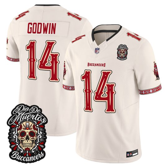 Men's Tampa Bay Buccaneers Día de los Muertos Vapor Limited Jersey - All Stitched