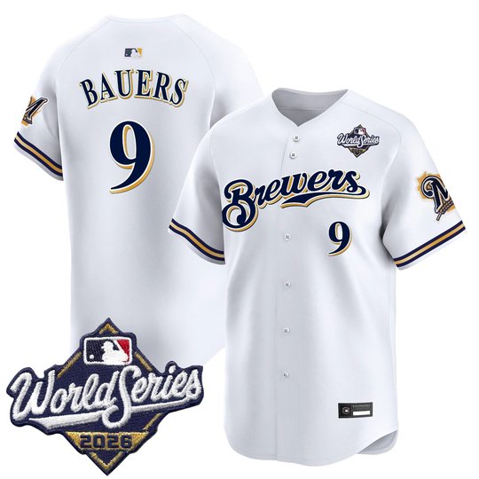 Men's Milwaukee Brewers Throwback Vapor Premier Limited Jersey - 2026 World Series - All Stitched
