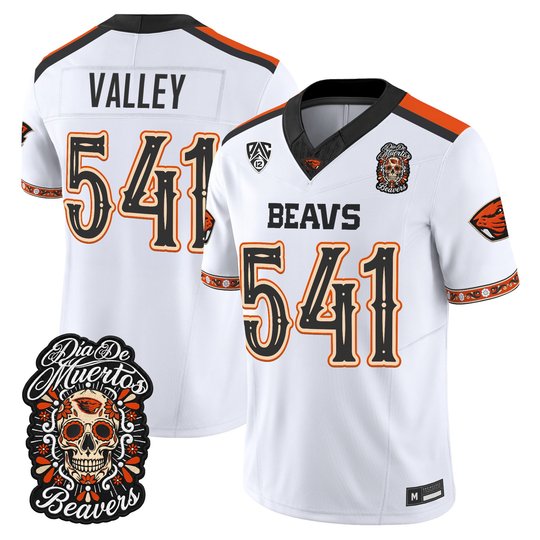 Men's Oregon State Beavers Día de los Muertos Vapor Limited Jersey - All Stitched