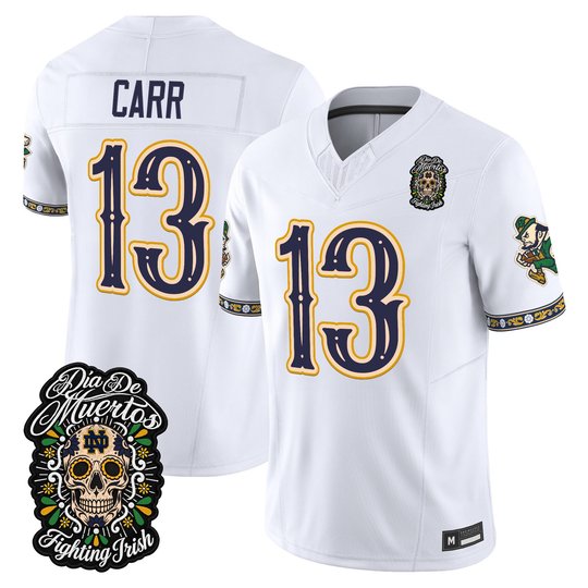 Men's Notre Dame Fighting Irish Día de los Muertos Vapor Limited Jersey - All Stitched