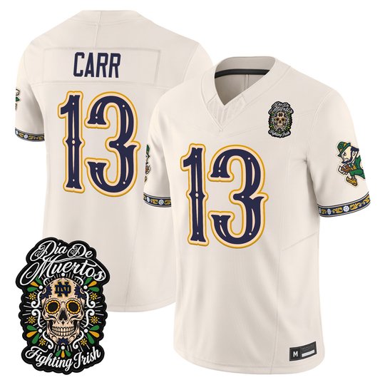 Men's Notre Dame Fighting Irish Día de los Muertos Vapor Limited Jersey - All Stitched