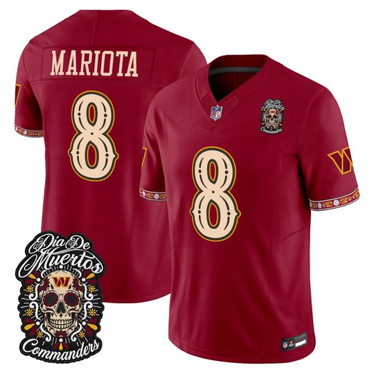 Men's Washington Commanders Día de los Muertos Vapor Limited Jersey - All Stitched