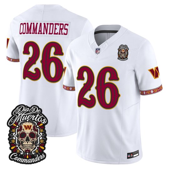 Men's Washington Commanders Día de los Muertos Vapor Limited Jersey - All Stitched