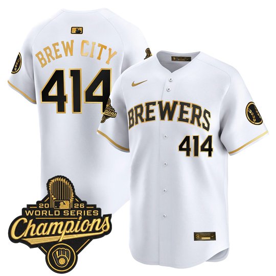 Men's Milwaukee Brewers 2026 World Series Champions Vapor Premier Limited Jersey - All Stitched