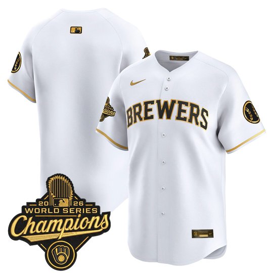 Men's Milwaukee Brewers 2026 World Series Champions Vapor Premier Limited Jersey - All Stitched