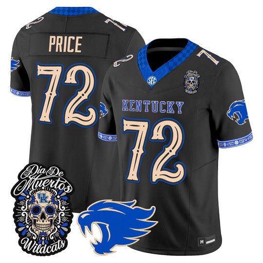 Men's Kentucky Wildcats Día de los Muertos Vapor Limited Jersey - All Stitched