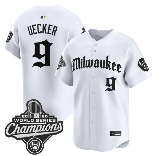 Men's Milwaukee Brewers 2026 World Series Champions Vapor Premier Limited Jersey - Gothic Edition - All Stitched