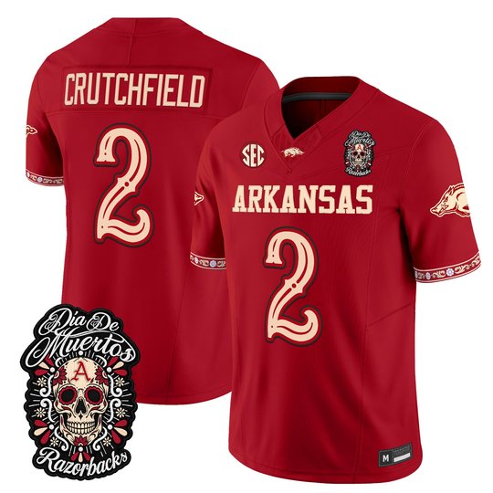 Men's Arkansas Razorbacks Día de los Muertos Vapor Limited Jersey - All Stitched