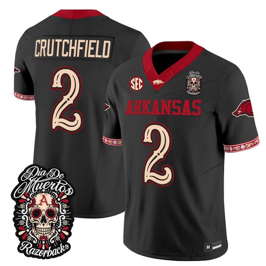 Men's Arkansas Razorbacks Día de los Muertos Vapor Limited Jersey - All Stitched