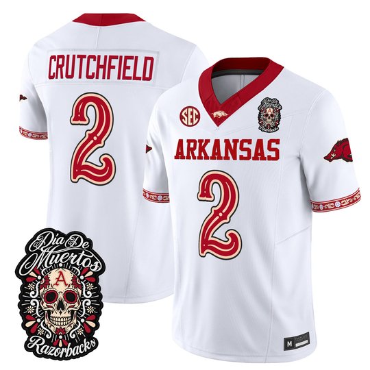 Men's Arkansas Razorbacks Día de los Muertos Vapor Limited Jersey - All Stitched