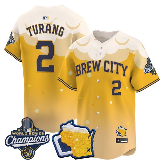 Men's Milwaukee Brewers "Brew City Edition" 2026 World Series Champions Vapor Premier Limited Jersey - Stitched