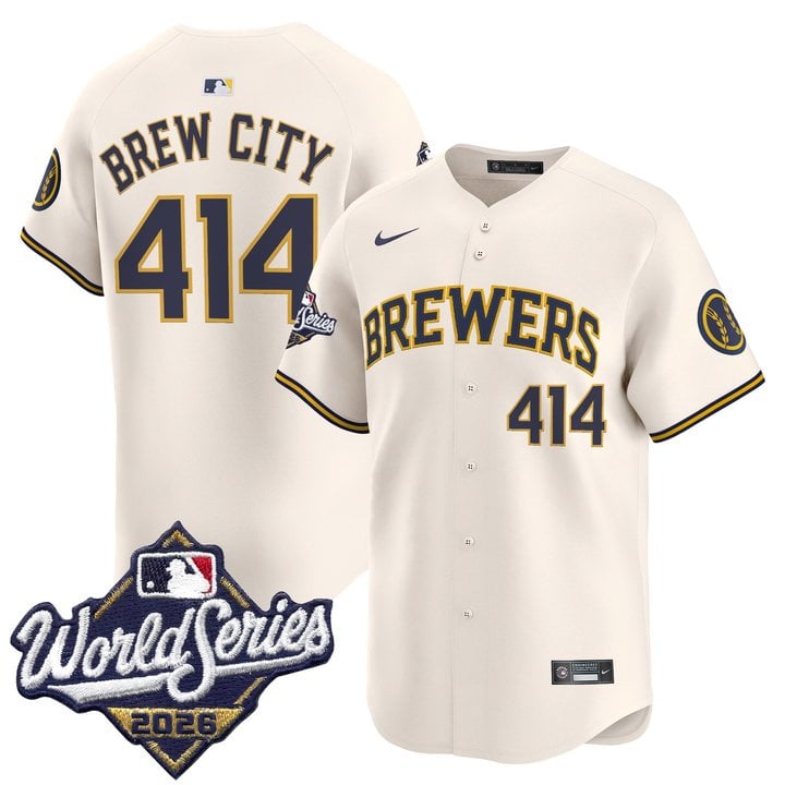Men's Milwaukee Brewers 2026 World Series Vapor Premier Limited Jersey - All Stitched