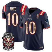 Men's New England Patriots Día de los Muertos Vapor Limited Jersey - All Stitched