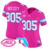 Women's Miami Hurricanes Vice City Vapor Limited Jersey - All Stitched