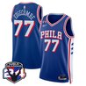 Men's Philadelphia 76ers Swingman Jersey - 24th Season Patch - All Stitched