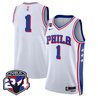 Men's Philadelphia 76ers Swingman Jersey - 24th Season Patch - All Stitched