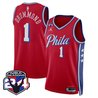 Men's Philadelphia 76ers Swingman Jersey - 24th Season Patch - All Stitched