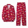 San Francisco 49ers Long Sleeve Satin Pajama Set