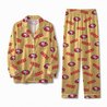 San Francisco 49ers Long Sleeve Satin Pajama Set