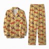 San Francisco 49ers Long Sleeve Satin Pajama Set V2