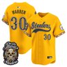 Men's Pittsburgh Steelers Día de los Muertos Vapor Limited Baseball Jersey - All Stitched