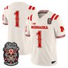 Men's Nebraska Cornhuskers Día de los Muertos Vapor Limited Jersey - All Stitched