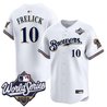 Men's Milwaukee Brewers Throwback Vapor Premier Limited Jersey - 2026 World Series - All Stitched