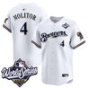 Men's Milwaukee Brewers Throwback Vapor Premier Limited Jersey - 2026 World Series - All Stitched