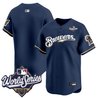Men's Milwaukee Brewers Throwback Vapor Premier Limited Jersey - 2026 World Series - All Stitched