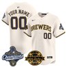 Milwaukee Brewers 2026 World Series Champions Vapor Premier Limited Custom Jersey - Bob Uecker Patch - All Stitched