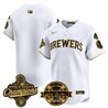 Men's Milwaukee Brewers 2026 World Series Champions Vapor Premier Limited Jersey - Bob Uecker Patch - All Stitched