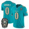 Men's Miami Dolphins Día de los Muertos Vapor Limited Jersey - All Stitched