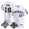 Men's Milwaukee Brewers 2026 World Series Champions Vapor Premier Limited Jersey - Old English Edition - All Stitched