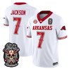 Men's Arkansas Razorbacks Día de los Muertos Vapor Limited Jersey - All Stitched