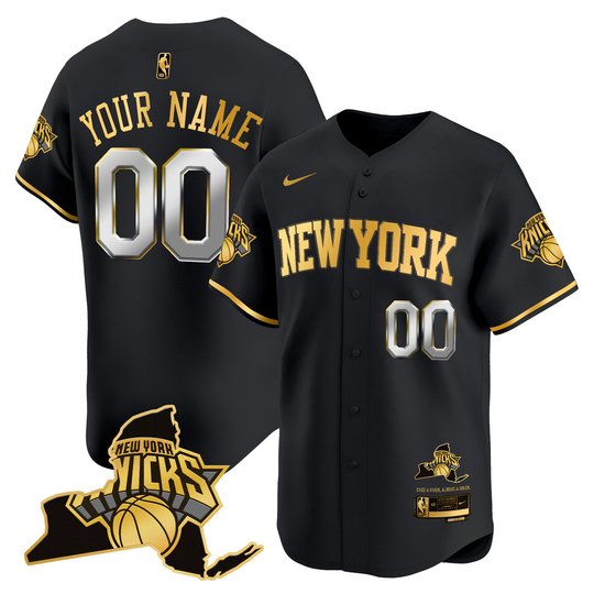 New York Knicks Vapor Baseball Custom Jersey - All Stitched