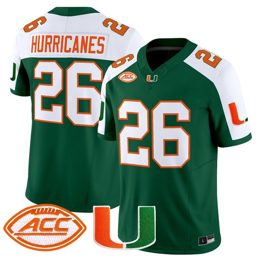 Men's Miami Hurricanes 2026 Vapor Limited Jersey - All Stitched
