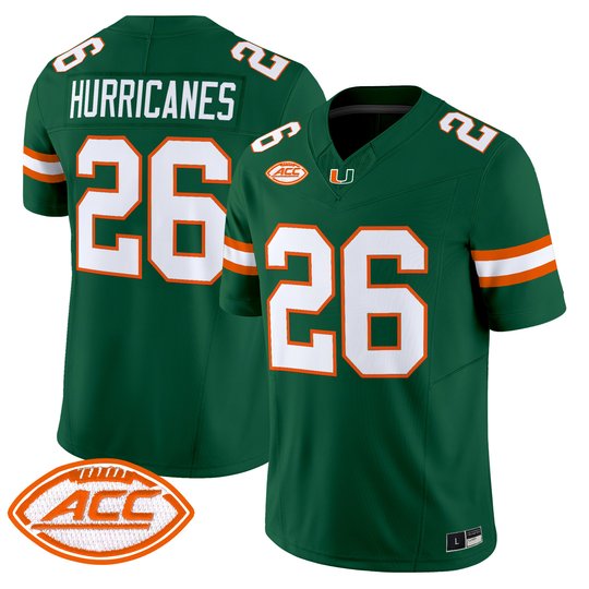 Men's Miami Hurricanes 2026 Vapor Limited Jersey - All Stitched